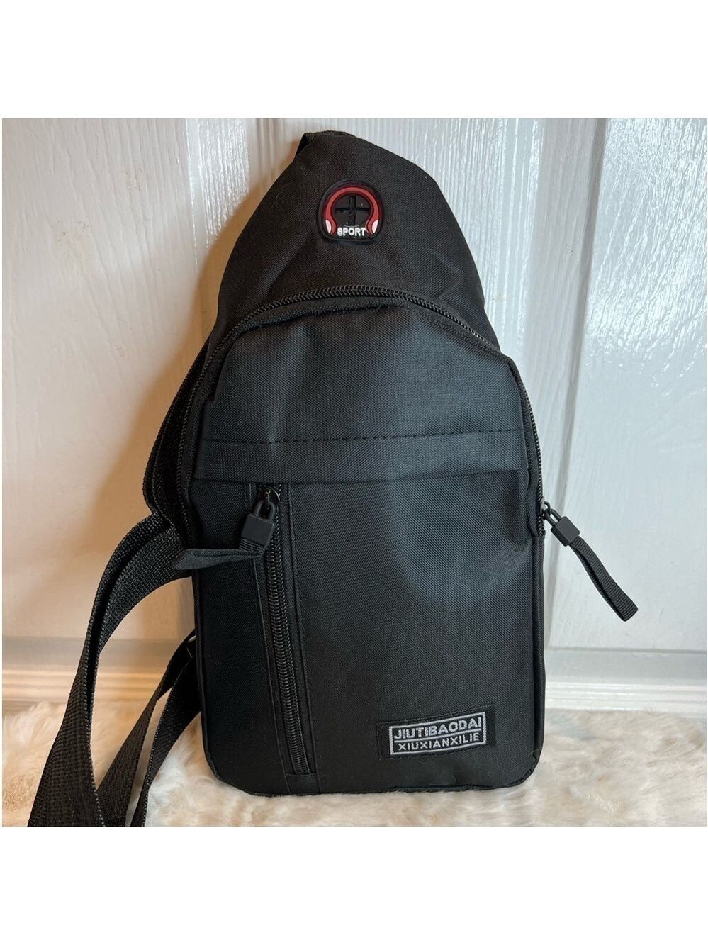 JIUTIBAODAI MENS SHOULDER/CHEST CANVAS PACK